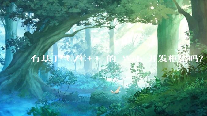 有基于 C/C++ 的 Web 开发框架吗？