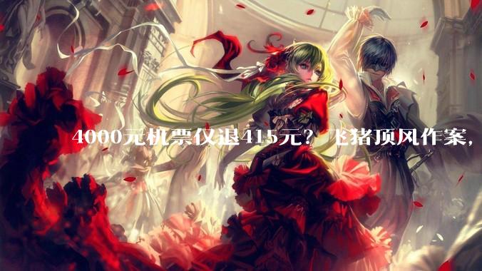 4000元机票仅退415元？飞猪顶风作案，吃相难看_平台_寡头_霸王